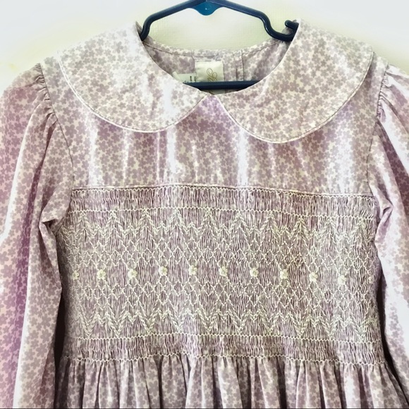 🌸SOLD!🌸 {Strasburg, 10Y} lilac Smocked dress - Picture 1 of 7